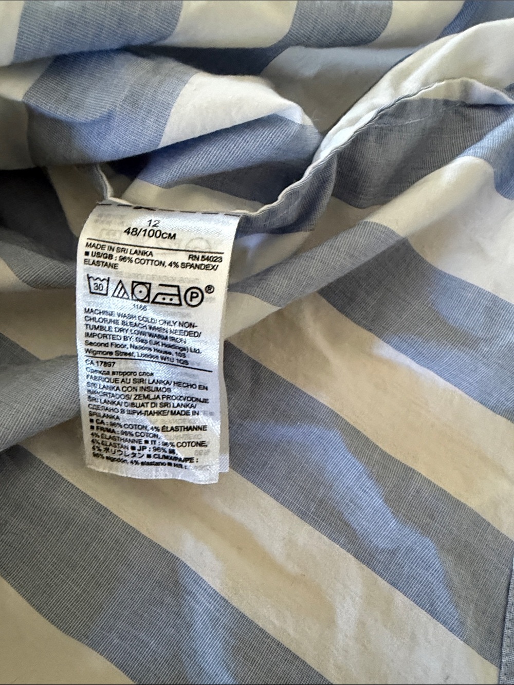 Banana Republic | Blue/White Stripe Button-Down | Tie Cuffs | Riley Shirt | 12 - Picture 4 of 8